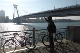 SNP Bridge in Bratislava"